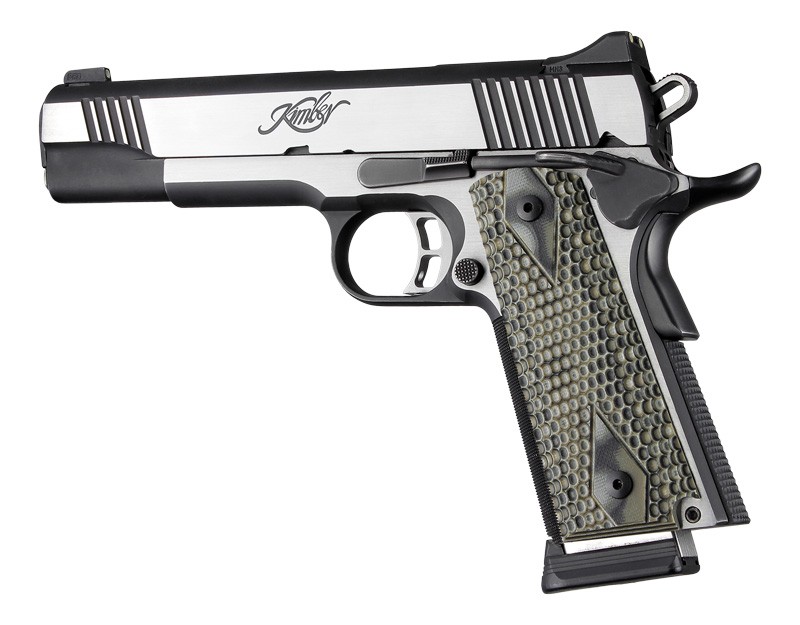 1911 Govt. 3/16 Thin Piranha Grip G-Mascus Green G10