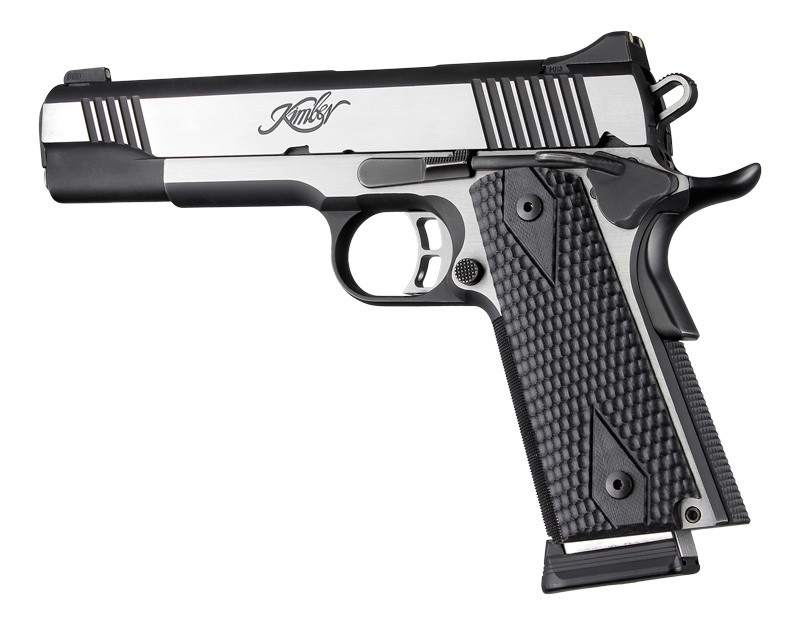 1911 Govt. 3/16 Thin Piranha Grip Solid Black G10
