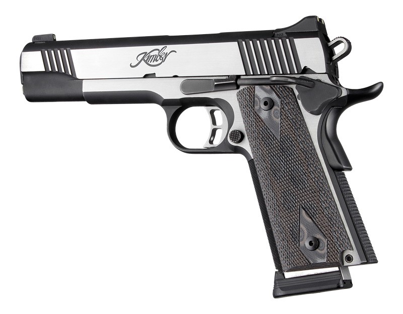 1911 Govt. 3/16 Thin Checkered G-Mascus Black/Gray G10