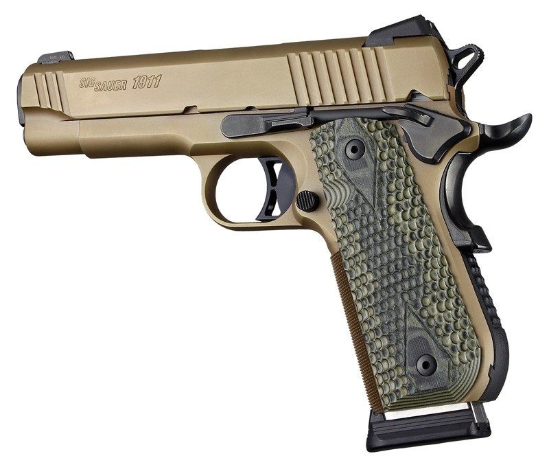 1911 Govt. Model Round Heel Piranha G10 - G-Mascus Green