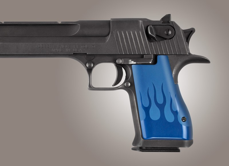 Desert Eagle Flames Aluminum - Blue Anodize