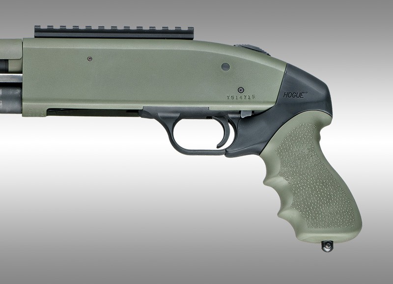 Mossberg 500 12 and 20 Gauge OverMolded Tamer Shotgun Pistol Grip OD Green