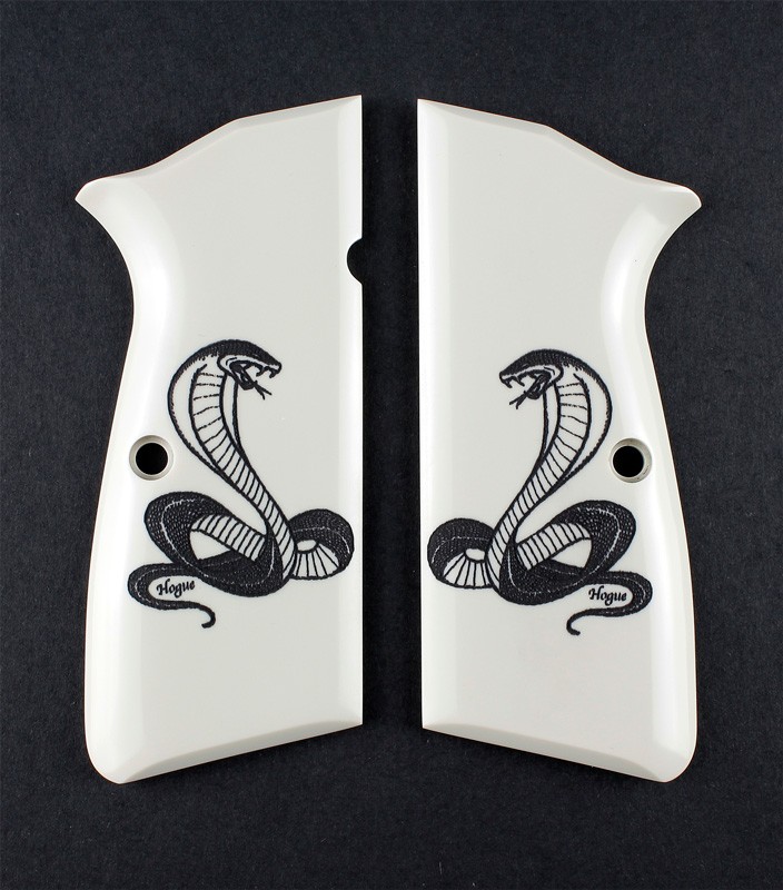 Browning Hi-Power Scrimshaw Ivory Polymer - Cobra Snake