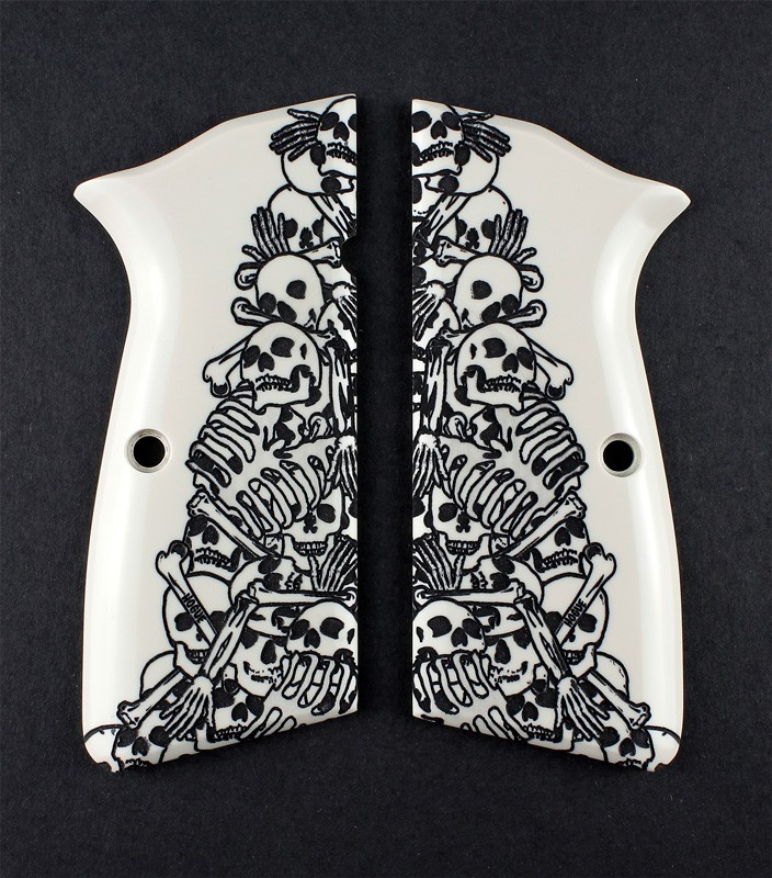 Browning Hi-Power Engraved Ivory Polymer - Boneyard