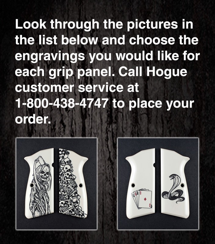 Browning Hi Power - Select Your Own Scrimshaw Design