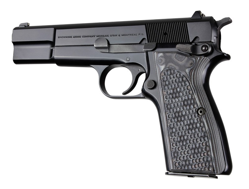 Browning Hi-Power Piranha Grip G10 - G-Mascus Black/Gray