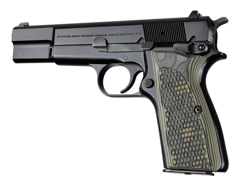 Browning Hi-Power Piranha Grip G10 - G-Mascus Green