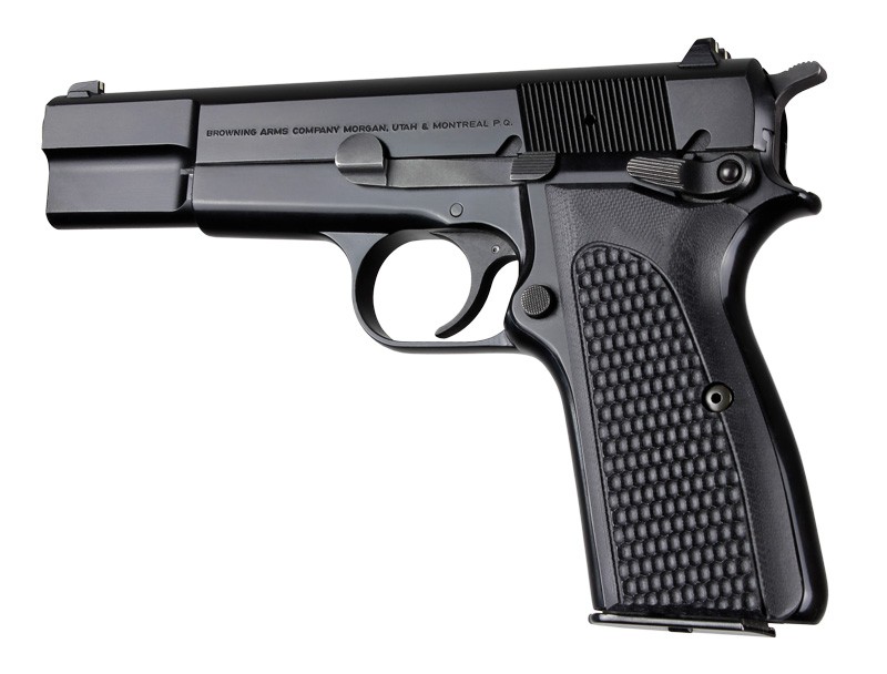 Browning Hi-Power Piranha Grip G10 - Solid Black