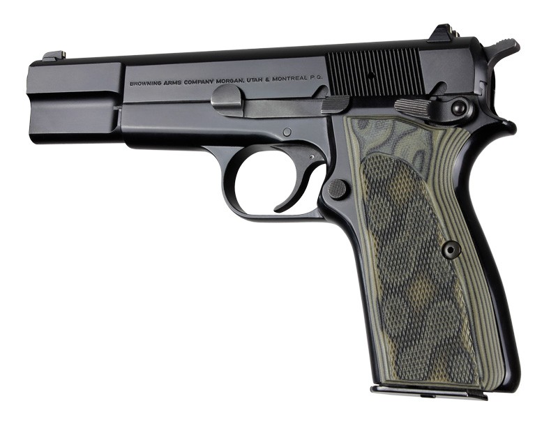 Browning Hi-Power Checkered G10 - G-Mascus Green