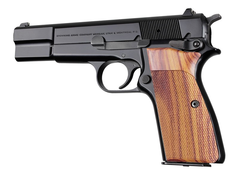 Browning Hi-Power Tulipwood Checkered