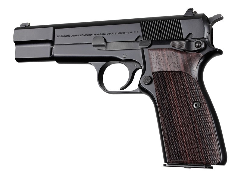 Browning Hi-Power Rosewood Checkered