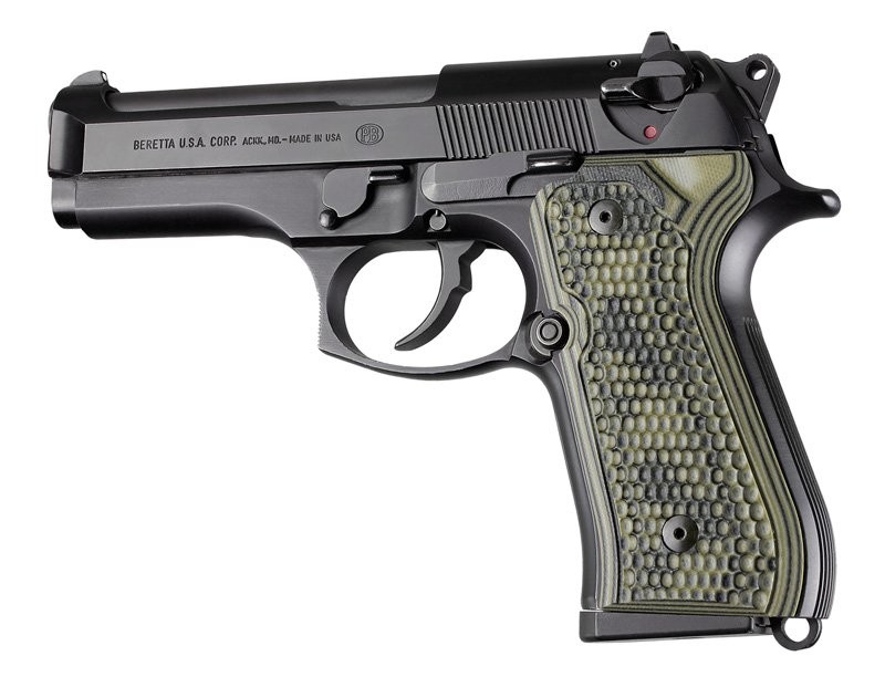 Beretta 92FS Piranha Grip G10 - G-Mascus Green