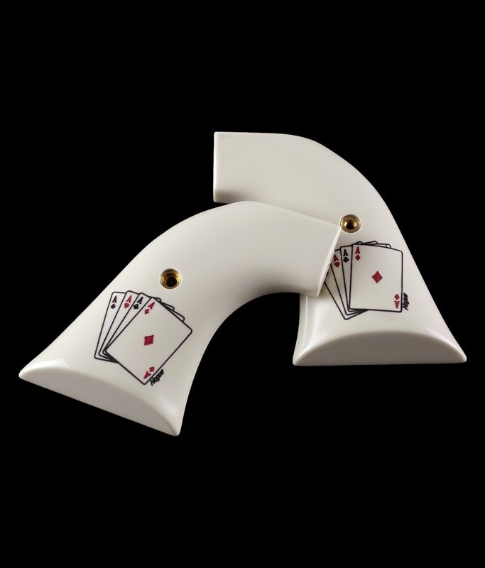 Blackhawk/Vaquero Scrimshaw Ivory Polymer - Double Aces