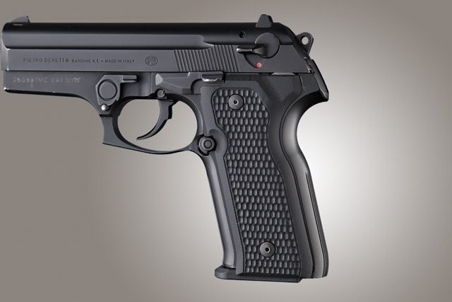 Beretta Cougar 8045 Piranha Grip G10 - Solid Black