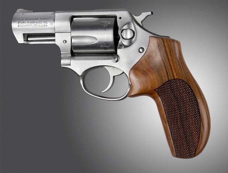Ruger SP101 Pau Ferro No Finger Groove Checkered
