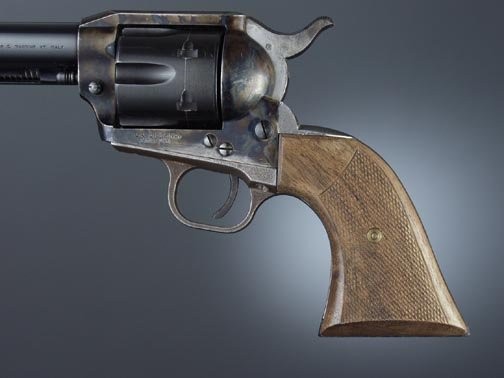 Colt Single Action Walnut Cowboy Panels, Checkered
