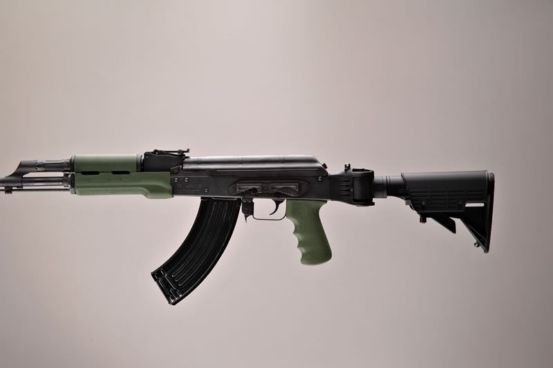 AK-47/AK-74 Standard Chinese and Russian - Kit - OverMolded Grip and Forend OD Green
