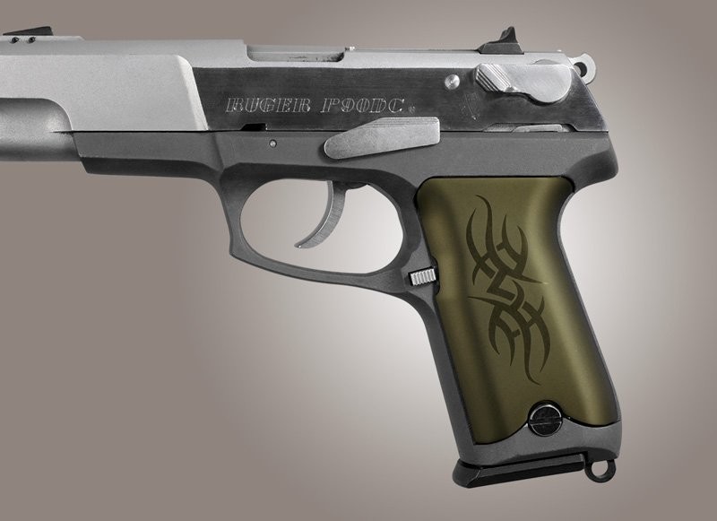Ruger P85 - P91 Tribal Aluminum - Green Anodize
