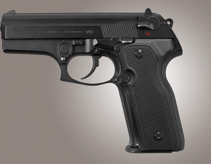 Beretta Cougar 8000 - 8040 - 8357 Checkered Aluminum - Matte Black Anodize