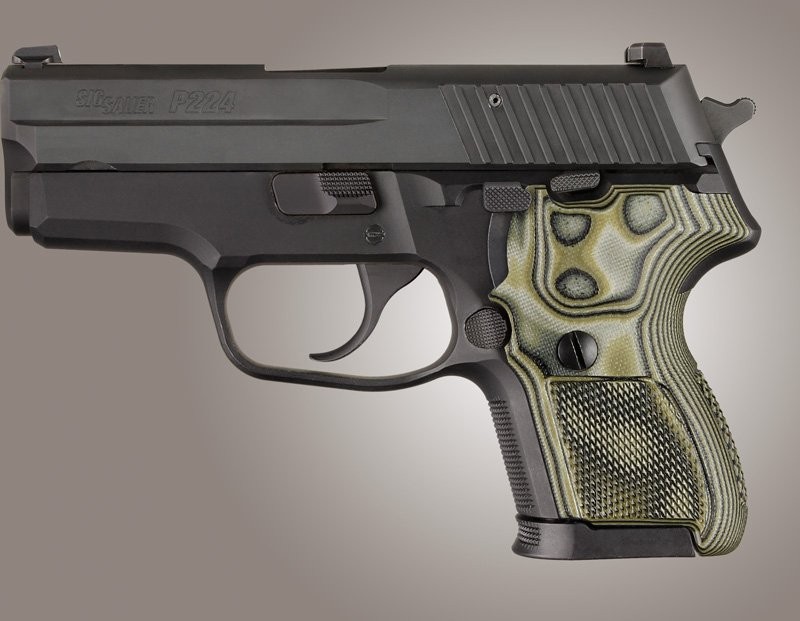 SIG Sauer P224 DA/SA Checkered G10 - G-Mascus Green