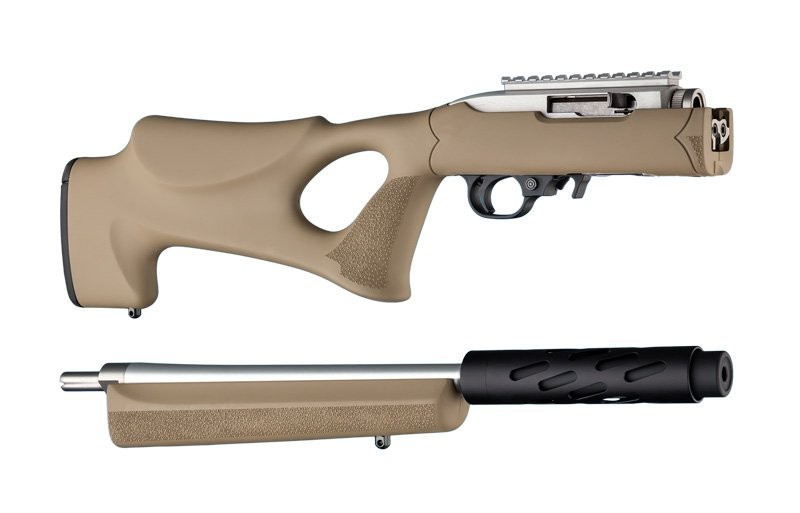 Ruger 10-22 Takedown Thumbhole Standard Barrel Flat Dark Earth Rubber OverMolded Stock 