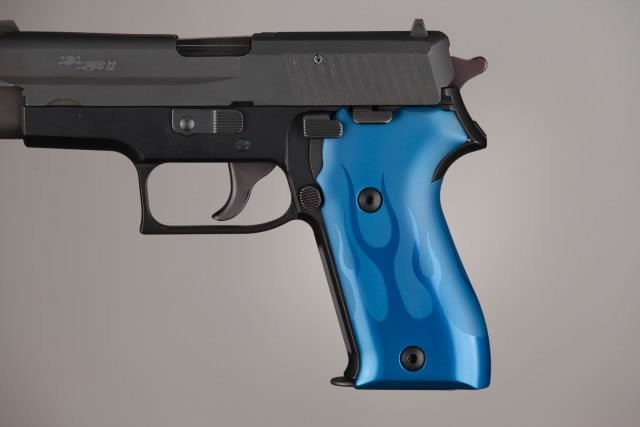 SIG Sauer P225 Flames Aluminum - Blue Anodize
