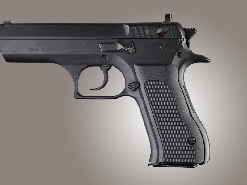Baby Eagle .40 / 9mm Jericho & Uzi Eagle Piranha Grip G10 - Solid Black