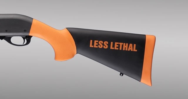 Remington 870 12 Gauge Less Lethal Orange OverMolded Shotgun Stock