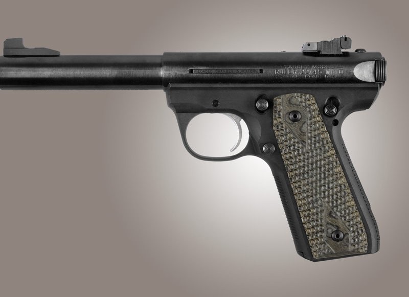 Ruger MK III 22/45 RP Piranha Grip G10 - G-Mascus Green