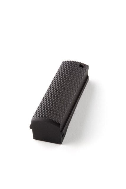 1911 Govt. Aluminum  Mainspring Housing Checkered Flat Matte Black