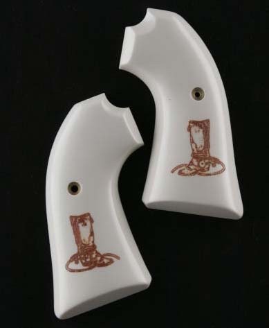 Ruger Bisley Scrimshaw Ivory Polymer - Boot & Rope