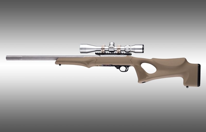 Ruger 10-22 Tactical Thumbhole Stock .920 Barrel Channel Flat Dark Earth OverMolded Rubber