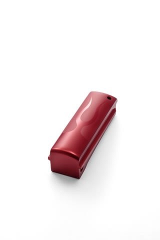 1911 Govt. Aluminum  Mainspring Housing Flames Flat Matte Red