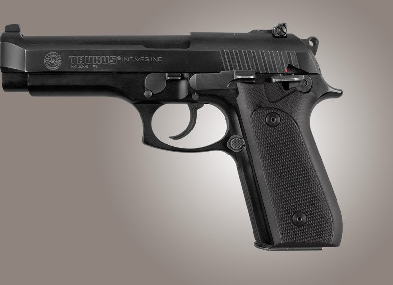 Taurus PT-99 PT-92 PT-100 PT-101 With Decocker Checkered G10 - Black