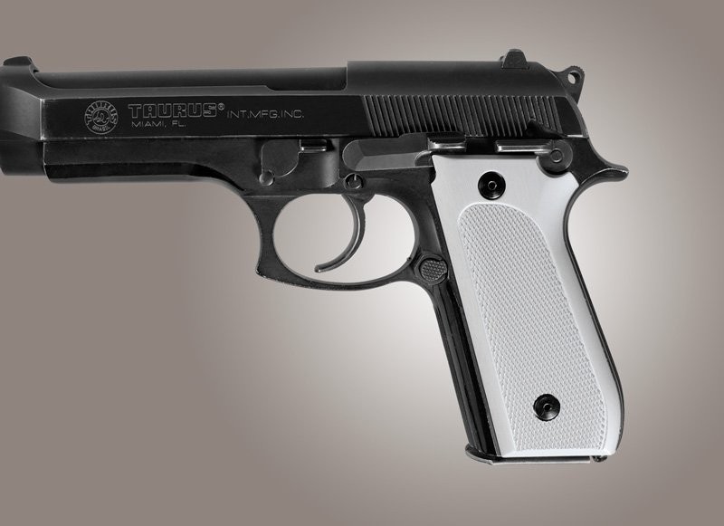 Taurus PT-99 PT-92 PT-100 PT-101 Safety Only Checkered Aluminum - Matte Clear Anodize