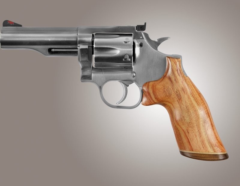 Dan Wesson Small Frame Tulipwood No Finger Groove, Stripe/Cap