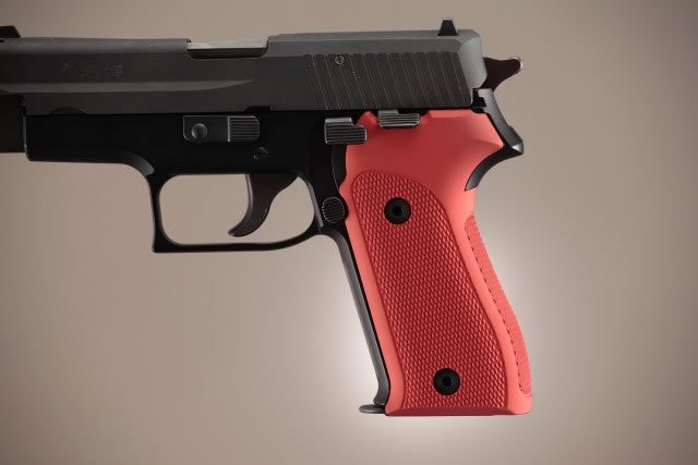 SIG Sauer P225 Checkered Aluminum - Matte Red Anodize