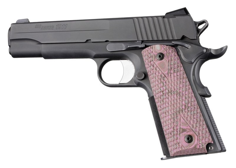 1911 Govt. Model Piranha Grip G-Mascus Pink Lava G10