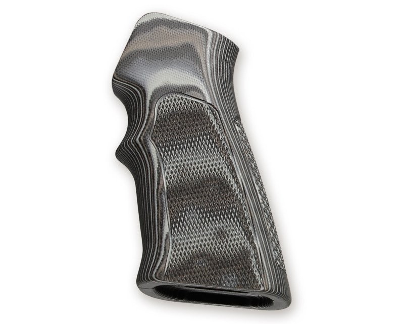 AR15 / M16 Checkered G10 - G-Mascus Black/Grey