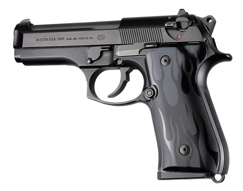 Beretta 92FS Flames Aluminum - Black Anodize