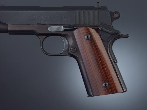 1911 Officers Model Cocobolo S&A Mag.-well