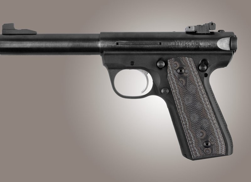 Ruger MK III 22/45 RP Checkered G10 - G-Mascus Black/Gray