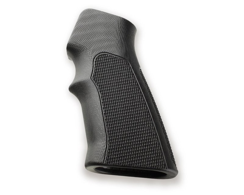 AR15 / M16 Checkered G10 - Solid Black