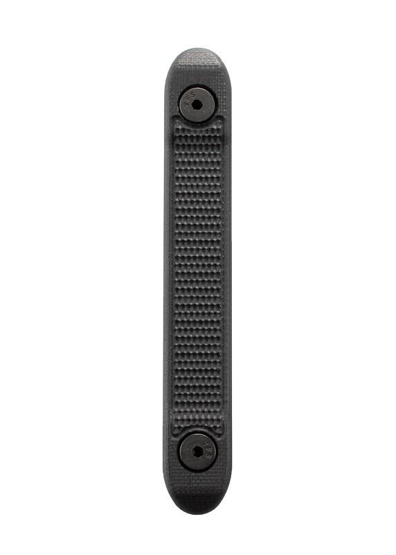 Key Mod Rail Cover G10 Solid Black with Mini Piranha Texture