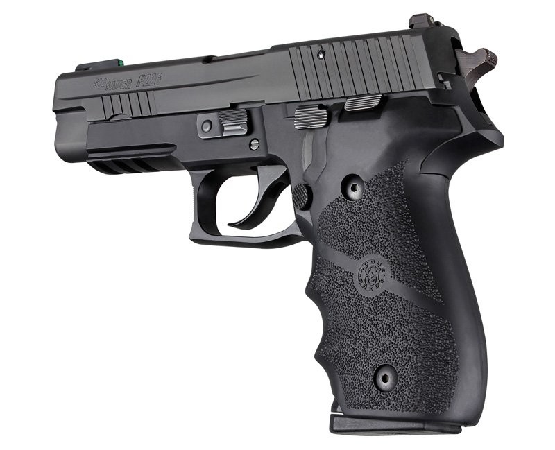 SIG SAUER P226 Rubber W/ Finger Grooves Black