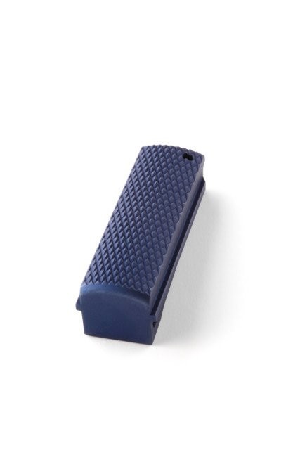 1911 Govt. Aluminum  Mainspring Housing Checkered Flat Matte Blue