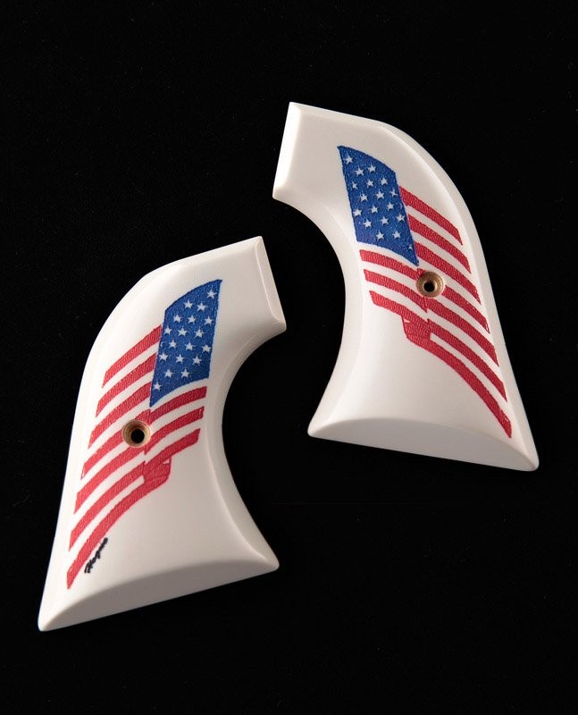 Colt Single Action Scrimshaw Ivory Polymer - American Flag