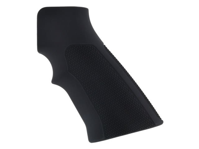 AR15 / M16 Checkered Aluminum - Matte Black Anodize
