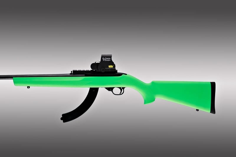 Ruger 10-22 Standard Barrel Zombie Green Rubber OverMolded Stock