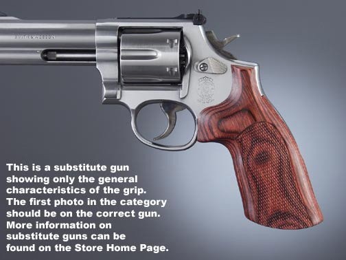 Dan Wesson Small Frame Rose Laminate No Finger Groove, Checkered